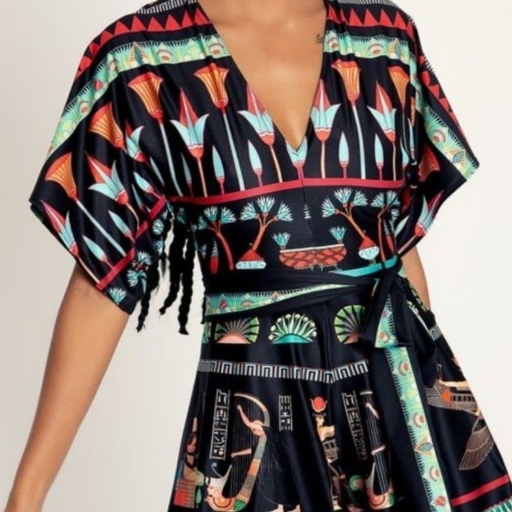 Ancient Gods Slinky Playsuit